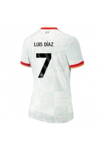 Liverpool Luis Diaz #7 Voetbaltruitje 3e tenue Dames 2024-25 Korte Mouw